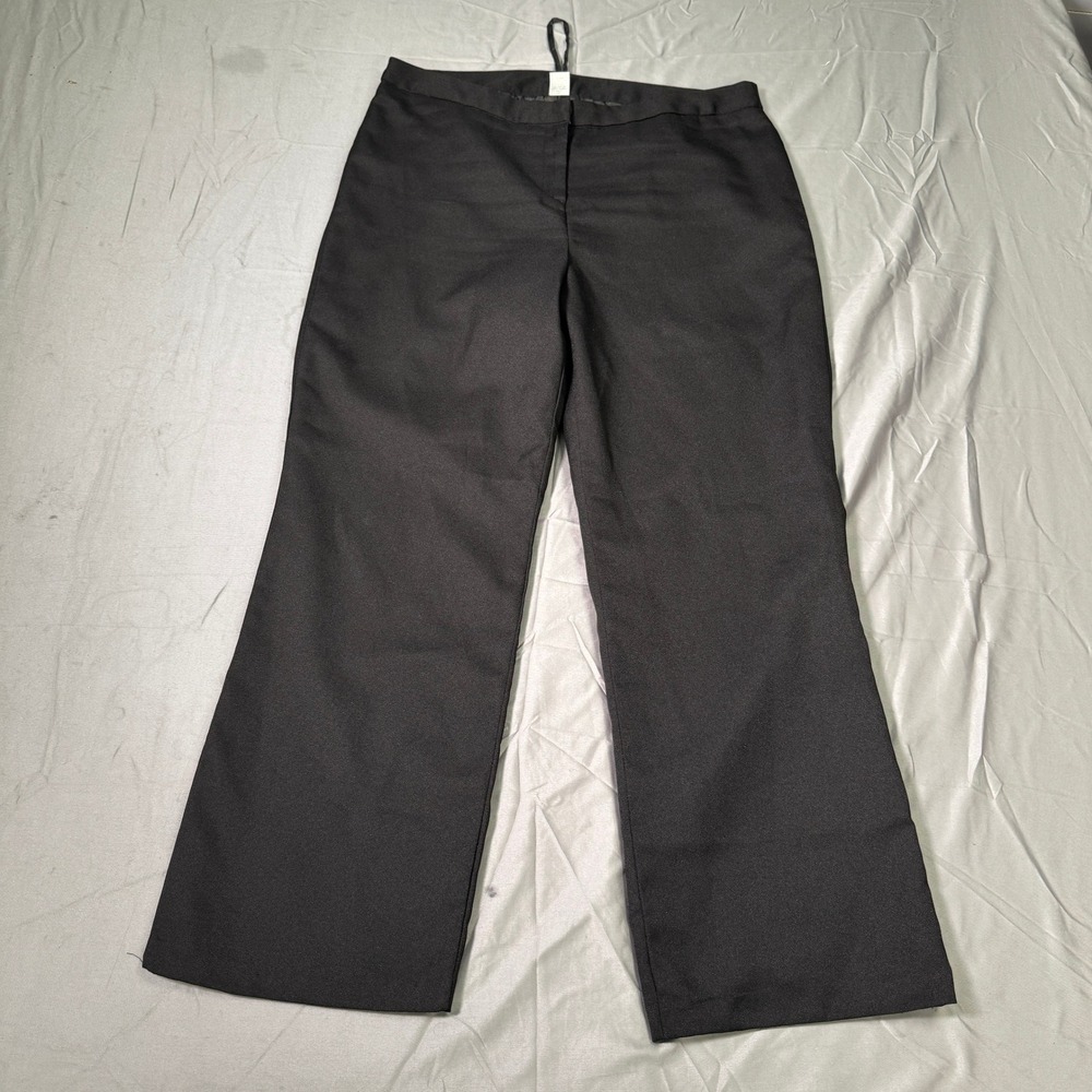 Black Wide Leg Dress Pants Plus Size 18 Fully Lined Professional Trousers